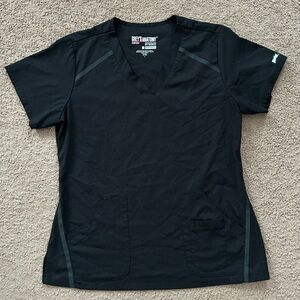 Grey's Anatomy Women’s Black V-Neck Scrub Top size L